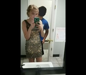 Tan Homecoming Dress